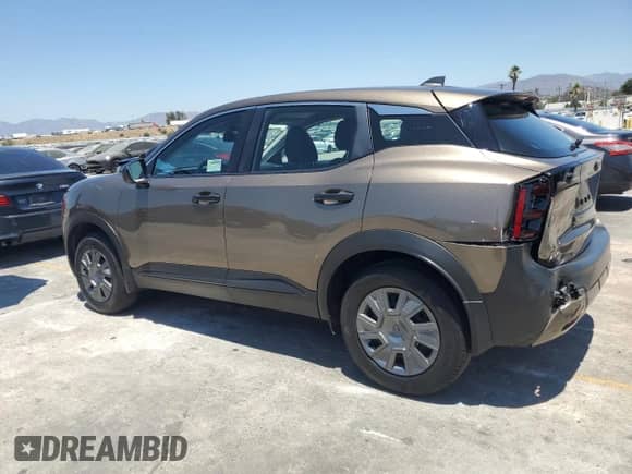 2025 Nissan Kicks S z VIN 3N8AP6BA8SL304342, wystawiony jako Copart lot #66352215 z przebiegiem 24 184 mil mil oraz Szkoda całkowita • Salvage title. Historia ofert i sprzedaży dostępna na DreamBid. Obrazek 2.