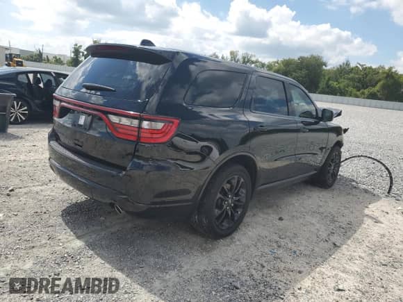 2022 Dodge Durango GT Plus with VIN 1C4RDHDG1NC156331, listed as a Copart auction lot 84660805 with 40,912 mi miles and Salvage title. Bid and sale history available at DreamBid. Image 3.