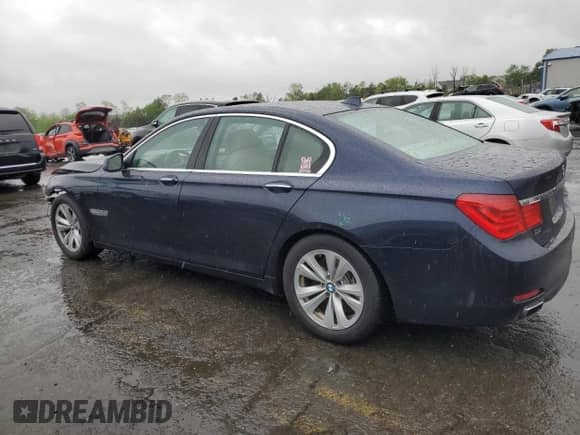 2010 BMW 7 Series 750i xDrive with VIN WBAKC6C50AC393571, listed as a Copart auction lot 56537935 with 134,159 mi miles and Salvage title. Bid and sale history available at DreamBid. Image 2.