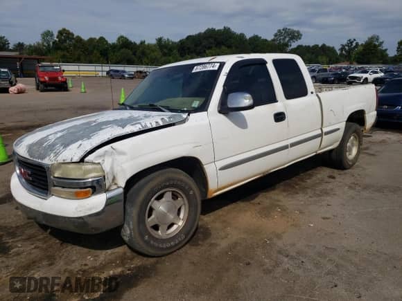 2000 GMC Sierra 1500 SLE with VIN 2GTEC19T5Y1130775, listed as a Copart auction lot 67286774 with 382,286 mi miles and Salvage title. Bid and sale history available at DreamBid. Image 1.