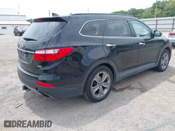 2014 Hyundai Santa Fe GLS with VIN KM8SMDHF3EU059097, listed as a IAAI auction lot 42816263 with 170,722 mi miles and . Bid and sale history available at DreamBid. Image 4.