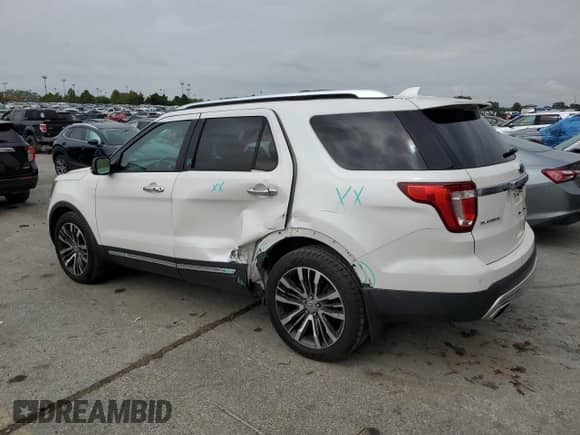 2017 Ford Explorer Platinum с VIN 1FM5K8HT4HGC50546, выставлен на аукционе Copart как лот 81708555 с пробегом 92 293 миль миль и Списание • Salvage title. История ставок и продаж доступна на DreamBid. Изображение 2.