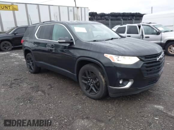 2019 Chevrolet Traverse LT Cloth z VIN 1GNEVGKW3KJ149900, wystawiony jako IAAI lot #42875473 z przebiegiem 134 707 mil mil oraz . Historia ofert i sprzedaży dostępna na DreamBid. Obrazek 1.