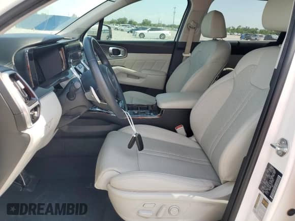 2023 Kia Sorento SX Prestige with VIN KNDRMDLH2P5208611, listed as a Copart auction lot 57548825 with 51,288 mi miles and Salvage title. Bid and sale history available at DreamBid. Image 7.