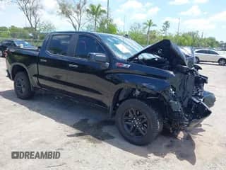 2019 Chevrolet Silverado 1500 Custom Trail Boss with VIN 1GCPYCEF0KZ386617, listed as a IAAI auction lot 42277987 with 96,381 mi miles and . Bid and sale history available at DreamBid. Image 1.