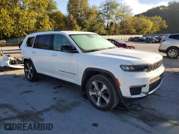 2023 Jeep Grand Cherokee Limited with VIN 1C4RJKBGXP8767960, listed as a Copart auction lot 85671625 with 43,198 mi miles and Salvage title. Bid and sale history available at DreamBid. Image 4.