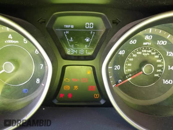 2015 Hyundai Elantra SE with VIN 5NPDH4AE1FH548855, listed as a IAAI auction lot 43367250 with 234,181 mi miles and . Bid and sale history available at DreamBid. Image 7.