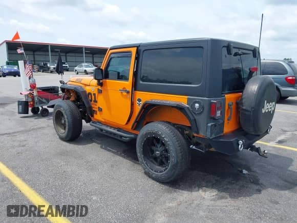 2013 Jeep Wrangler Sport with VIN 1C4AJWAG2DL538526, listed as a IAAI auction lot 42378501 with 81,709 mi miles and . Bid and sale history available at DreamBid. Image 3.