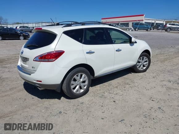 2011 Nissan Murano SL with VIN JN8AZ1MU5BW068764, listed as a IAAI auction lot 41824290 with 155,893 mi miles and . Bid and sale history available at DreamBid. Image 4.