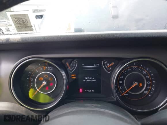 2022 Jeep Wrangler Unlimited Sport S с VIN 1C4HJXDG2NW201113, выставлен на аукционе IAAI как лот 42809898 с пробегом 45 509 миль миль и . История ставок и продаж доступна на DreamBid. Изображение 7.