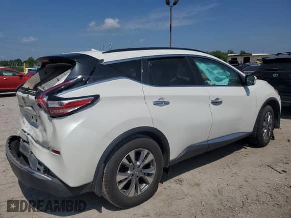 2015 Nissan Murano SV с VIN 5N1AZ2MG5FN231660, выставлен на аукционе Copart как лот 62110725 с пробегом 186 348 миль миль и Списание • Salvage title. История ставок и продаж доступна на DreamBid. Изображение 3.