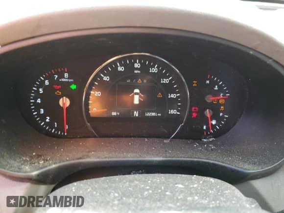 2016 Kia Sorento EX with VIN 5XYPHDA5XGG081604, listed as a Copart auction lot 83975665 with 122,381 mi miles and Salvage title. Bid and sale history available at DreamBid. Image 9.