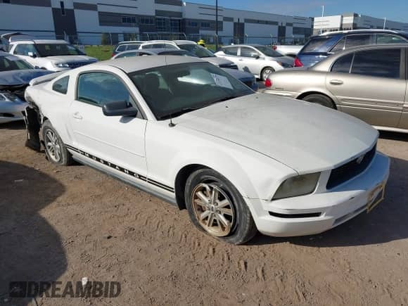 2006 Ford Mustang Standard z VIN 1ZVFT80NX65200615, wystawiony jako IAAI lot #43376615 z przebiegiem 145 634 mil mil oraz . Historia ofert i sprzedaży dostępna na DreamBid. Obrazek 1.