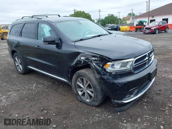 2016 Dodge Durango Limited with VIN 1C4RDJDG8GC340918, listed as a IAAI auction lot 43039100 with 97,755 mi miles and . Bid and sale history available at DreamBid. Image 1.