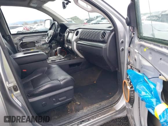 2017 Toyota Tundra Platinum with VIN 5TFAY5F12HX666144, listed as a IAAI auction lot 41576751 with 131,514 mi miles and . Bid and sale history available at DreamBid. Image 5.