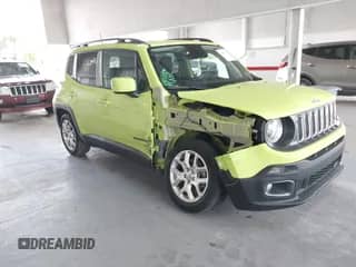 2018 Jeep Renegade Latitude with VIN ZACCJABBXJPH21386, listed as a IAAI auction lot 43027227 with 17,531 mi miles and . Bid and sale history available at DreamBid. Image 1.