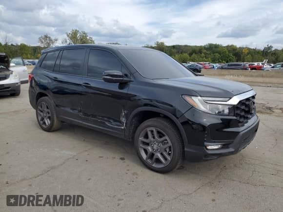 2025 Honda Passport EX-L с VIN 5FNYF8H54SB010454, выставлен на аукционе Copart как лот 81134035 с пробегом 4 943 миль миль и Списание • Salvage title. История ставок и продаж доступна на DreamBid. Изображение 4.
