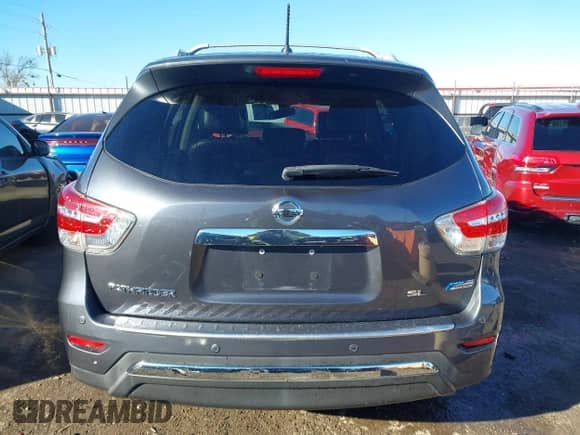2014 Nissan Pathfinder Platinum Hybrid with VIN 5N1CR2MN5EC658290, listed as a IAAI auction lot 41041387 with 102,243 mi miles and . Bid and sale history available at DreamBid. Image 17.