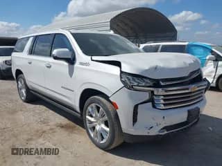 2022 Chevrolet Suburban High Country с VIN 1GNSCGKL2NR339563, выставлен на аукционе IAAI как лот 42985816 с пробегом 54 628 миль миль и . История ставок и продаж доступна на DreamBid. Изображение 1.