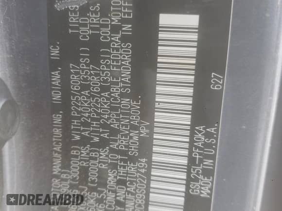 2009 Toyota Sienna XLE с VIN 5TDBK22C89S027494, выставлен на аукционе Copart как лот 89494595 с пробегом 166 873 миль миль и Чистый • Clean title. История ставок и продаж доступна на DreamBid. Изображение 13.