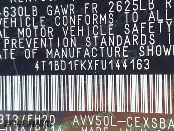 2015 Toyota Camry LE с VIN 4T1BD1FKXFU144163, выставлен на аукционе IAAI как лот 43311545 с пробегом 130 591 миль миль и . История ставок и продаж доступна на DreamBid. Изображение 9.