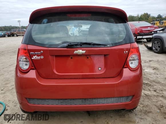 2010 Chevrolet Aveo 2LT with VIN KL1TG6DE2AB085843, listed as a Copart auction lot 80517144 with 129,904 mi miles and Salvage title. Bid and sale history available at DreamBid. Image 6.