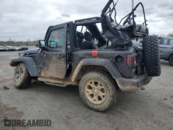 2020 Jeep Wrangler Sport S with VIN 1C4GJXAG4LW247149, listed as a Copart auction lot 51600935 with 49,648 mi miles and Salvage title. Bid and sale history available at DreamBid. Image 2.