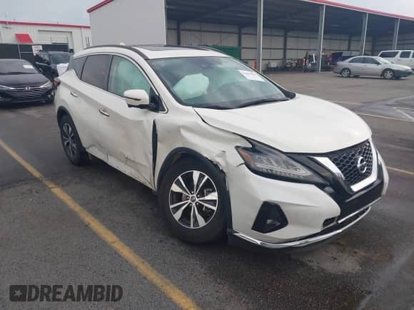 2020 Nissan Murano SV with VIN 5N1AZ2BJ0LN133713, listed as a IAAI auction lot 42695029 with 73,352 mi miles and . Bid and sale history available at DreamBid. Image 1.