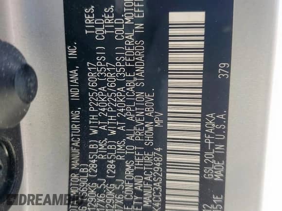 2010 Toyota Sienna XLE с VIN 5TDYK4CC3AS294874, выставлен на аукционе Copart как лот 85746225 с пробегом 178 594 миль миль и Списание • Salvage title. История ставок и продаж доступна на DreamBid. Изображение 13.