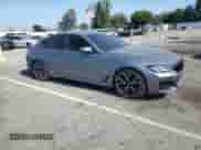 2021 BMW 5 Series 540i with VIN WBA53BJ02MWX02912, listed as a Copart auction lot 59173975 with 44,402 mi miles and Salvage title. Bid and sale history available at DreamBid. Image 4.