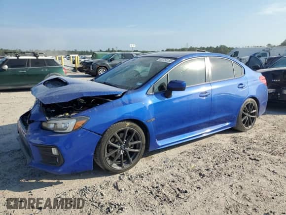 2018 Subaru WRX Premium with VIN JF1VA1C64J8806814, listed as a Copart auction lot 82754155 with 101,537 mi miles and Salvage title. Bid and sale history available at DreamBid. Image 1.