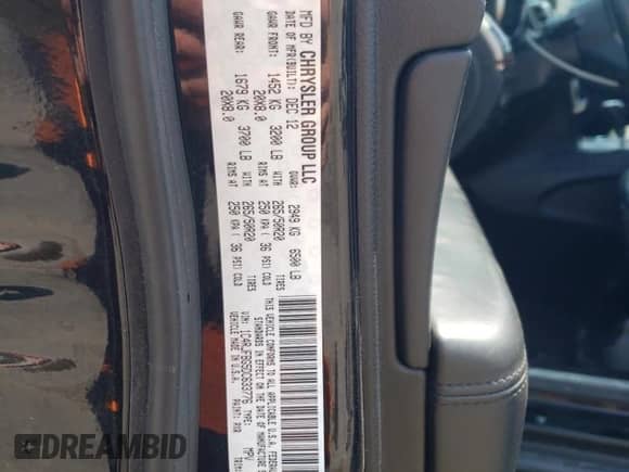 2013 Jeep Grand Cherokee Limited with VIN 1C4RJFBG5DC633776, listed as a Copart auction lot 80206735 with 170,991 mi miles and Salvage title. Bid and sale history available at DreamBid. Image 14.