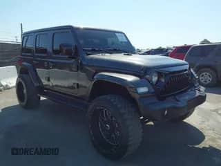 2021 Jeep Wrangler Unlimited Willys with VIN 1C4HJXDG7MW576798, listed as a IAAI auction lot 42471651 with 58,481 mi miles and . Bid and sale history available at DreamBid. Image 1.
