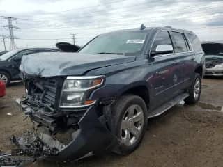 2019 Chevrolet Tahoe Premier с VIN 1GNSKCKC4KR198017, выставлен на аукционе Copart как лот 54015095 с пробегом 87 846 миль миль и Списание • Salvage title. История ставок и продаж доступна на DreamBid. Изображение 1.