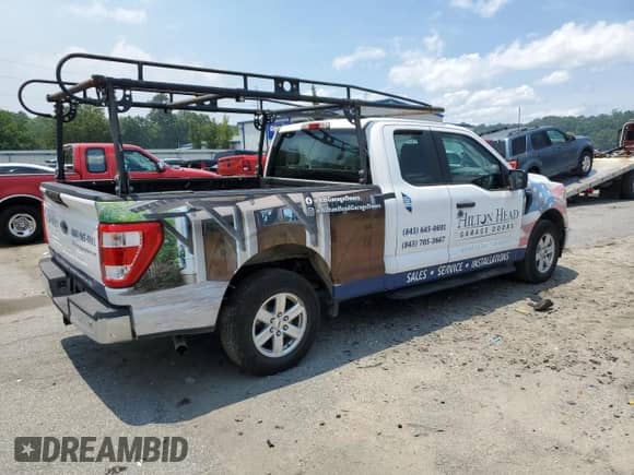 2021 Ford F-150 XL с VIN 1FTEX1CB9MKE32021, выставлен на аукционе Copart как лот 57315915 с пробегом 43 942 миль миль и Списание • Salvage title. История ставок и продаж доступна на DreamBid. Изображение 3.