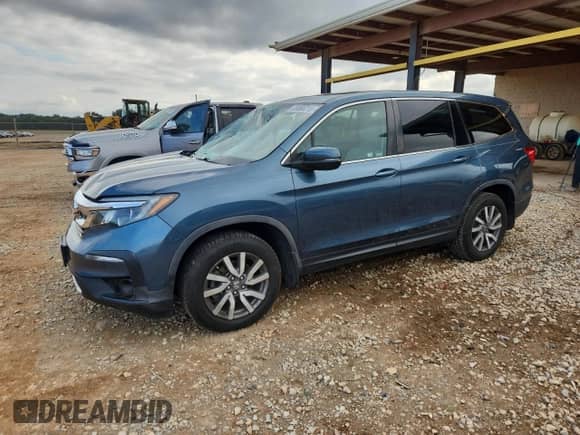 2019 Honda Pilot EX-L with VIN 5FNYF5H56KB017968, listed as a Copart auction lot 85866215 with 113,133 mi miles and Salvage title. Bid and sale history available at DreamBid. Image 1.