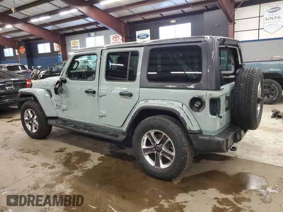 2023 Jeep Wrangler Sahara с VIN 1C4HJXEG6PW567528, выставлен на аукционе Copart как лот 88547755 с пробегом 10 944 миль миль и Списание • Salvage title. История ставок и продаж доступна на DreamBid. Изображение 2.