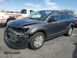 2015 Dodge Journey SE with VIN 3C4PDCAB8FT531642, listed as a Copart auction lot 69597325 with 90,030 mi miles and Salvage title. Bid and sale history available at DreamBid. Image 1.