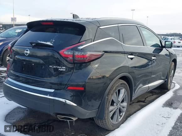 2021 Nissan Murano Platinum with VIN 5N1AZ2DS3MC144126, listed as a IAAI auction lot 41178299 with 58,164 mi miles and . Bid and sale history available at DreamBid. Image 4.