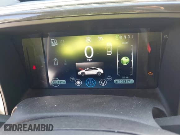 2012 Chevrolet Volt with VIN 1G1RD6E45CU109845, listed as a IAAI auction lot 43510419 with 103,317 mi miles and . Bid and sale history available at DreamBid. Image 7.