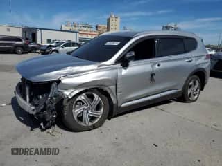 2021 Hyundai Santa Fe SEL с VIN 5NMS64AJ2MH330914, выставлен на аукционе Copart как лот 49106615 с пробегом 46 593 миль миль и Списание • Salvage title. История ставок и продаж доступна на DreamBid. Изображение 1.