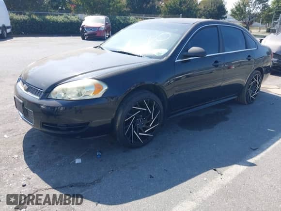 2012 Chevrolet Impala LS Fleet with VIN 2G1WF5E38C1183433, listed as a IAAI auction lot 43163725 with 307,557 mi miles and . Bid and sale history available at DreamBid. Image 2.