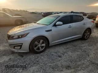 2014 Kia Optima LX with VIN 5XXGM4A76EG340023, listed as a Copart auction lot 81144725 with 95,585 mi miles and Salvage title. Bid and sale history available at DreamBid. Image 1.