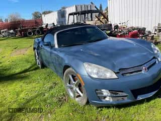 2007 Saturn Sky with VIN 1G8MB35B77Y138485, listed as a Copart auction lot 46497125 with 90,075 mi miles and Salvage title. Bid and sale history available at DreamBid. Image 1.