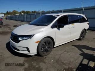 2024 Honda Odyssey Sport with VIN 5FNRL6H79RB007501, listed as a Copart auction lot 89606735 with 61,162 mi miles and Salvage title. Bid and sale history available at DreamBid. Image 1.