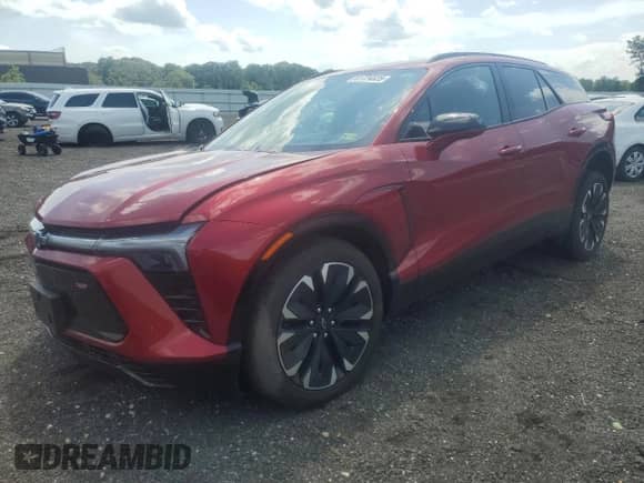 2024 Chevrolet Blazer EV eAWD RS z VIN 3GNKDCRJ4RS284871, wystawiony jako Copart lot #61724825 z przebiegiem 5 638 mil mil oraz Szkoda całkowita • Salvage title. Historia ofert i sprzedaży dostępna na DreamBid. Obrazek 1.