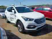 2018 Hyundai Santa Fe 2.4L with VIN 5XYZU3LB9JG565403, listed as a IAAI auction lot 43121028 with 54,350 mi miles and . Bid and sale history available at DreamBid. Image 1.