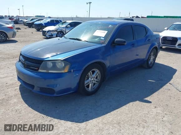 2013 Dodge Avenger SXT with VIN 1C3CDZCG7DN663772, listed as a IAAI auction lot 43372990 with 231,819 mi miles and . Bid and sale history available at DreamBid. Image 2.