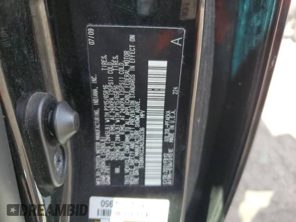 2010 Toyota Sienna CE z VIN 5TDKK4CC2AS305336, wystawiony jako Copart lot #86893375 z przebiegiem 225 105 mil mil oraz Czysty tytuł • Clean title. Historia ofert i sprzedaży dostępna na DreamBid. Obrazek 13.