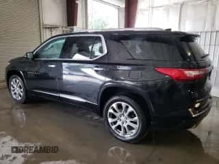 2018 Chevrolet Traverse Premier z VIN 1GNEVJKW5JJ154477, wystawiony jako Copart lot #81288705 z przebiegiem 131 624 mil mil oraz Szkoda całkowita • Salvage title. Historia ofert i sprzedaży dostępna na DreamBid. Obrazek 2.